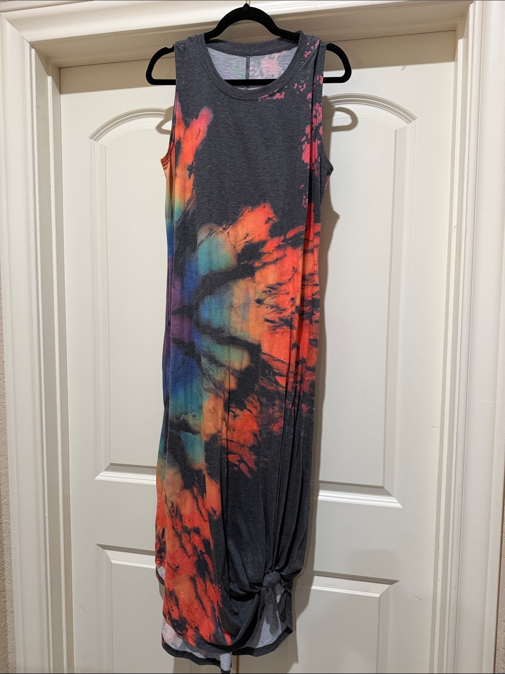 Tie dye maxi dress